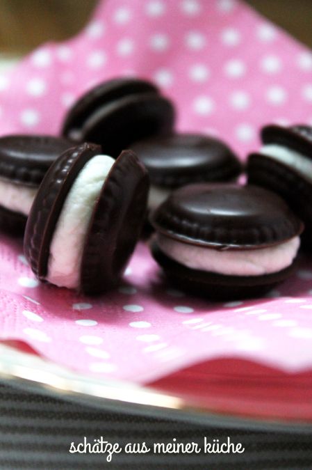 Macaron-Pralinen Schokolade