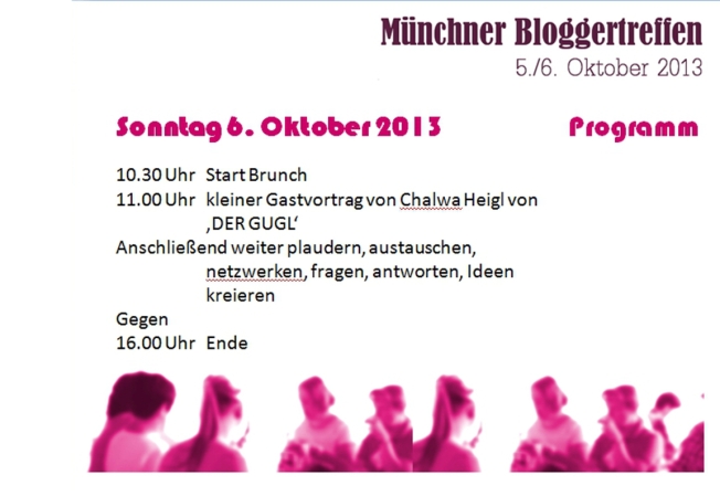 Programm Bloggertreffen 6.Oktober München
